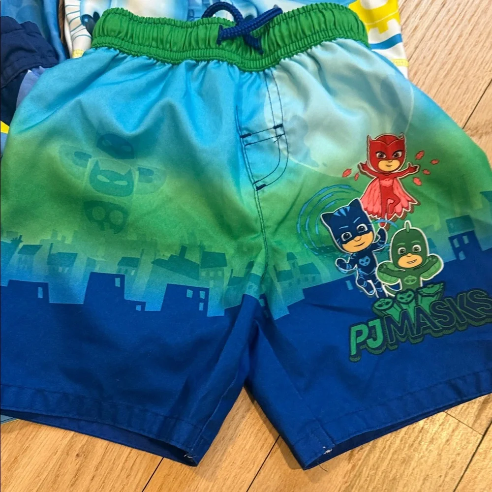 Cartoon Character Swimwear Set Bottoms and Tops